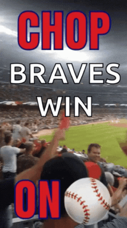 Braves Chop On Atlanta Braves Win GIF