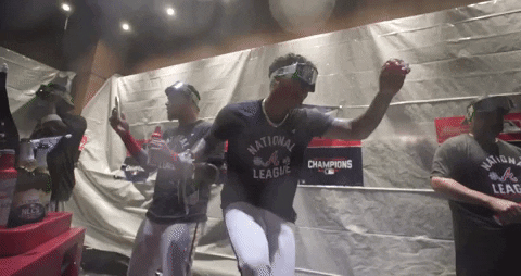 Braves Drunk Man Dancing GIF