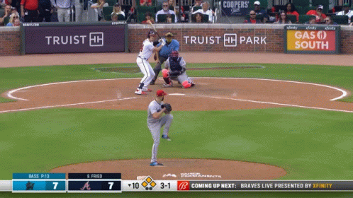 Braves Vs Dodgers Baseball Game GIF