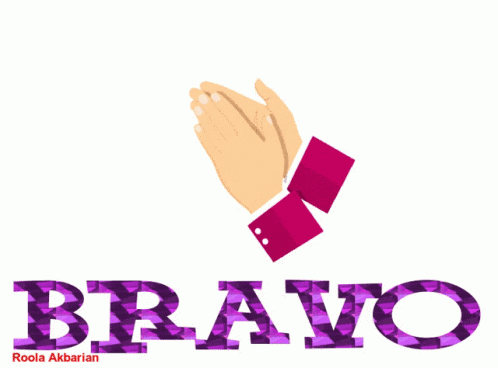 Bravo Logo Hand Clapping Hearts GIF
