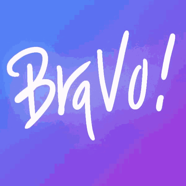 Bravo Typography Art GIF