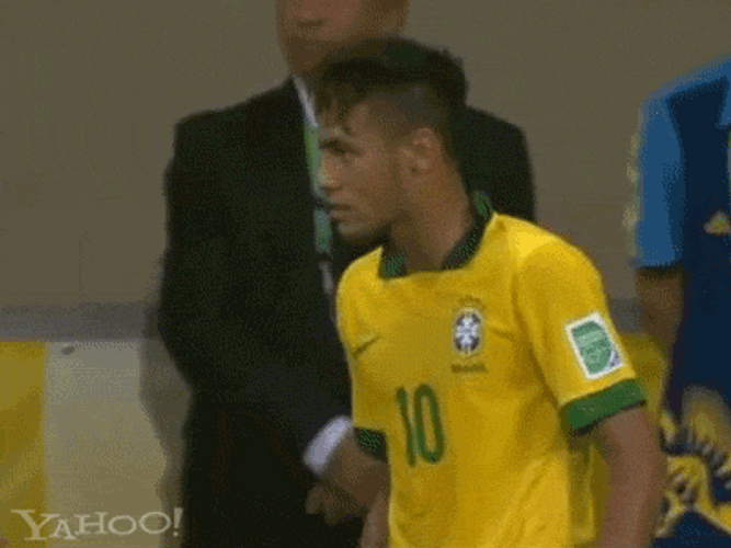 Brazil Soccer Player Flying Kiss GIF