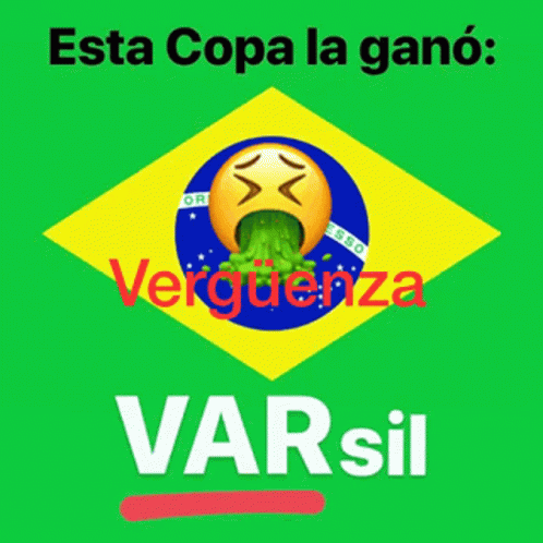 Brazilian Flag Smiley Vomiting GIF