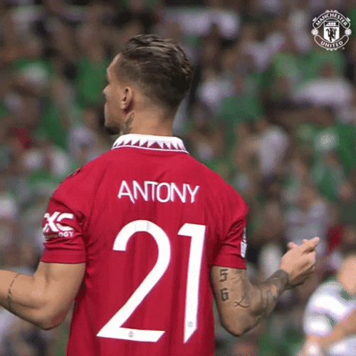 Brazilian Tiger Antony Jersey Number 21  GIF
