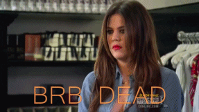 Brb Girl Passing Out GIF