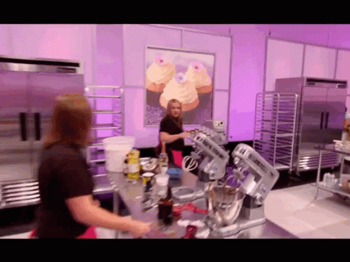 Bread Baker Falling Over Cooking Show GIF