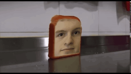 Bread Falling Over Face App Meme GIF