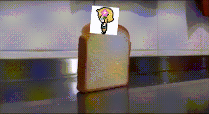 Bread Falling Over Spinning Anime GIF