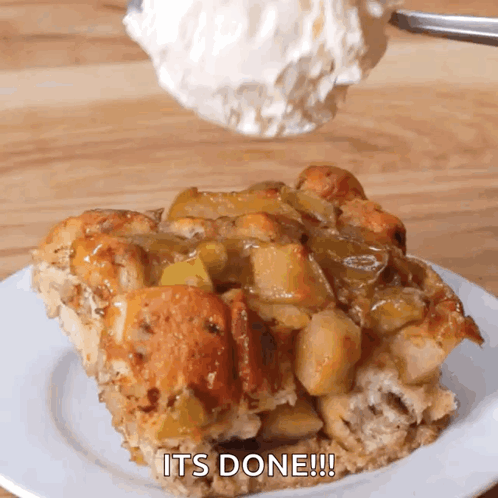 Bread Pudding With Its Done