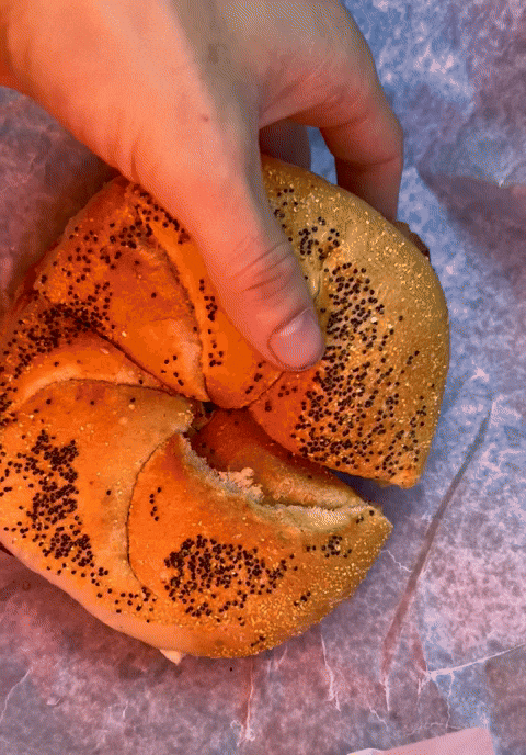 Bread With Cheesy Stuff GIF