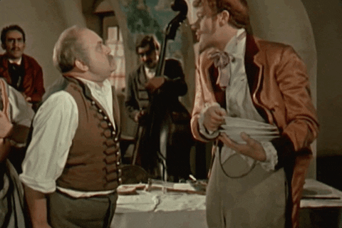 Customer Break Plates And Talking To A Waiter GIF