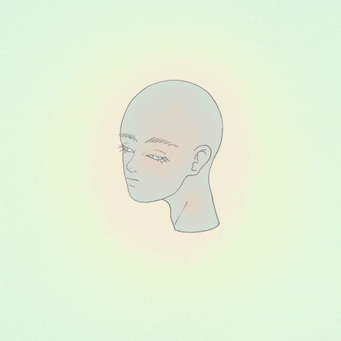 Beautiful Androgynous Mannequin Break And Reform GIF