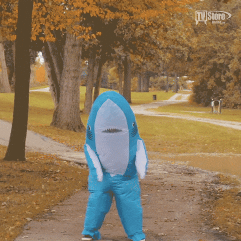 Break Dancing Shark In The Park GIF