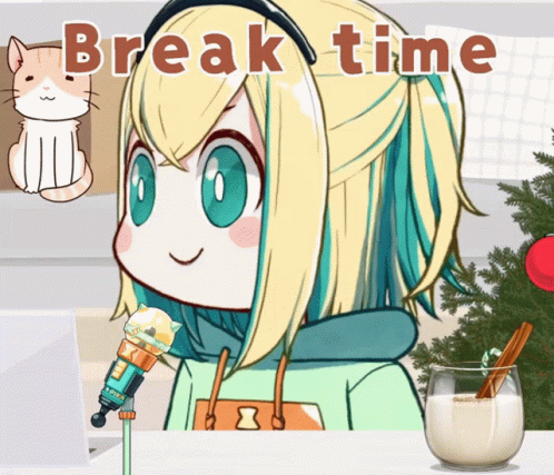 Break Time Cute Pikamee GIF