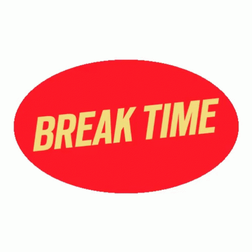 Break Time In Orange Color GIF