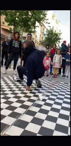 Breakdancing Show In The Street GIF