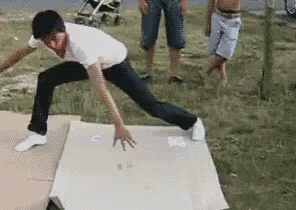 Breakdancing Hitting Face GIF