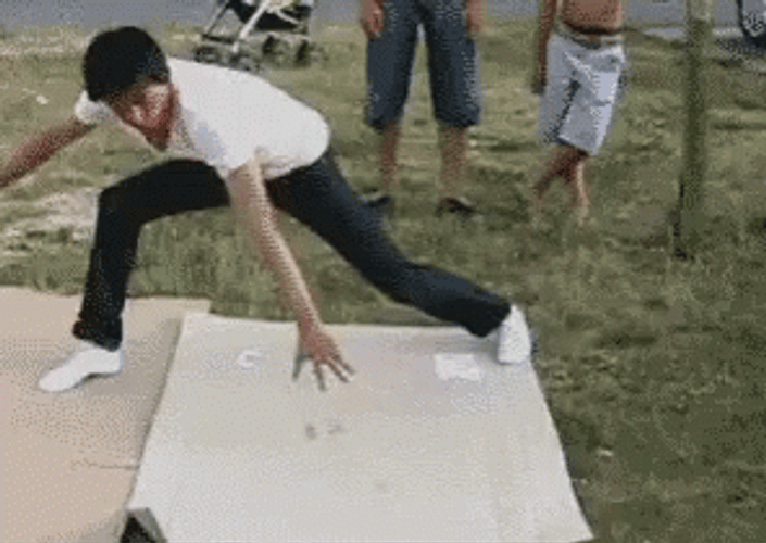 Breakdancing Hitting Face GIF