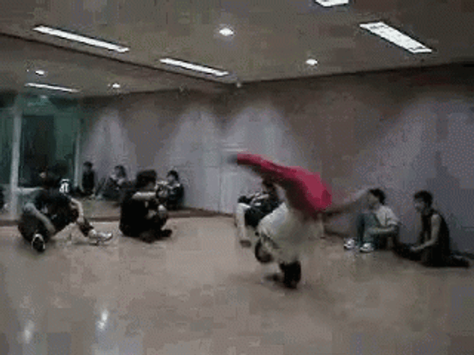 Breakdancing On A Studio GIF