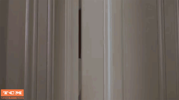 Breakfast At Tiffany's Audrey Peeking Door GIF