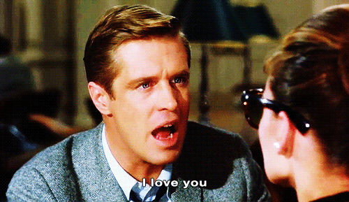 Breakfast At Tiffany's Confession Love Scene GIF