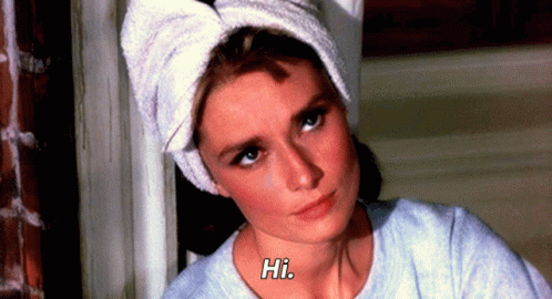 Breakfast At Tiffany's Hi Cute Face GIF