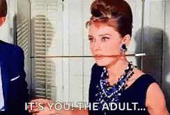 Breakfast At Tiffany's Surprised Audrey Hepburn GIF