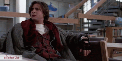 Breakfast Club John Feet Up GIF