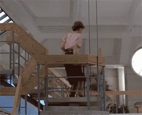 Breakfast Club Claire Dancing On Stairs GIF