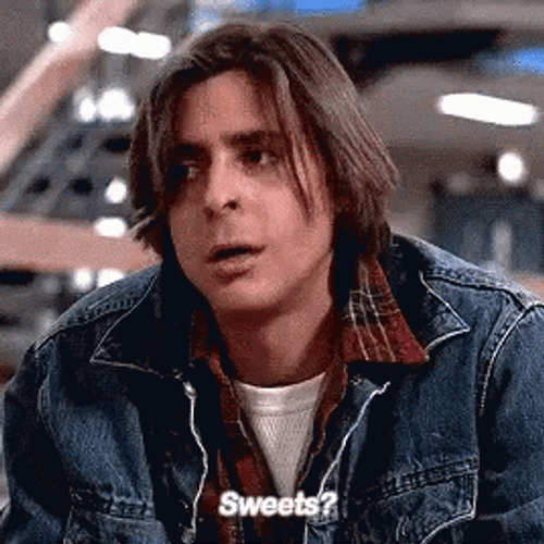 Breakfast Club John Hair Flip Sweets GIF