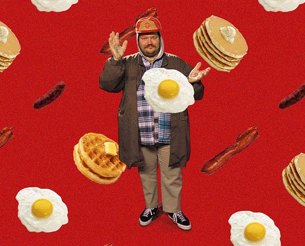 Breakfast Foods Flying Matty Matheson GIF