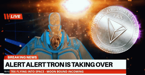 Breaking News Alert Tron Taking Over TRX Flying Into Space