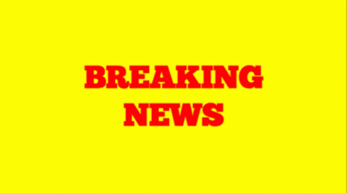 Breaking News Yellow Background Red Text