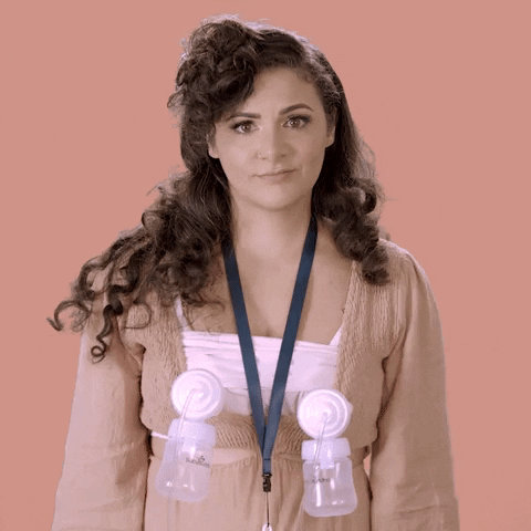 Breastfeeding Mother I Don't Know Gesture GIF