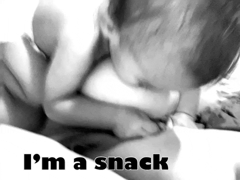 Breastfeeding Mother I'm A Snack GIF