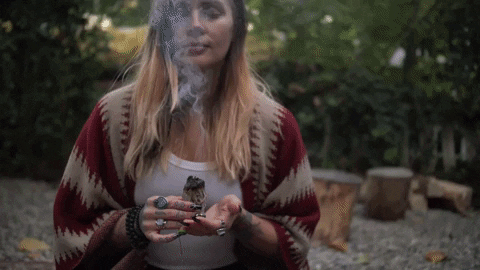 Breathe Good Vibes Sage GIF