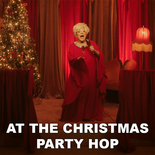 Brenda Lee At The Christmas Party Hop GIF