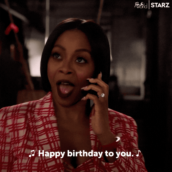 Bresha Webb Birthday Greetings On Phone GIF