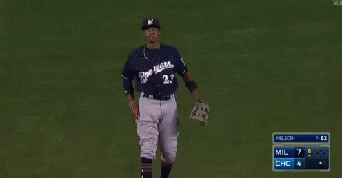 Brewers Catcher Conducts Crowd GIF
