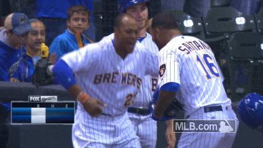 Brewers Cheers With Teammates GIF