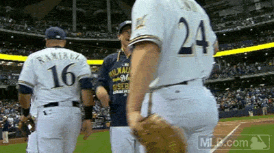Brewers Comrade Game Hug GIF