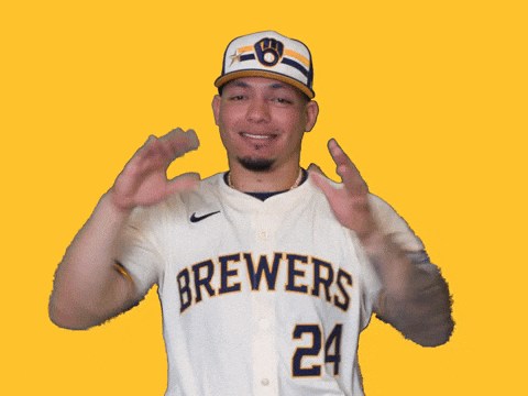 Brewers William Contreras Being Cool GIF