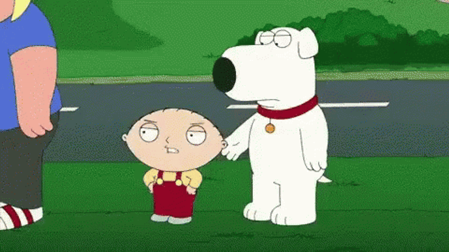 Brian Griffin Wack On Stewie Griffin GIF