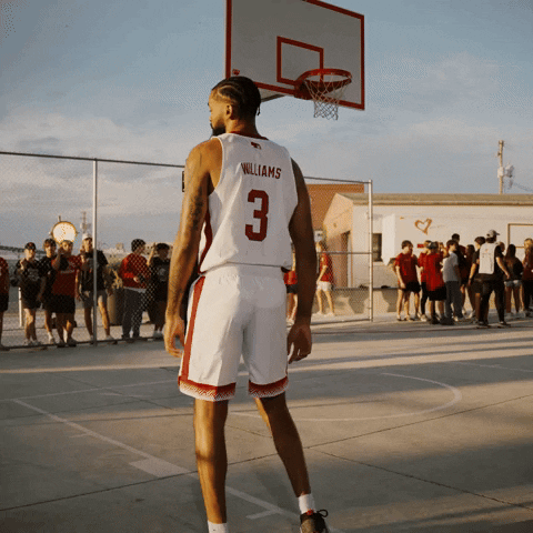 Brice Williams Go Big Red Basketball Court GIF
