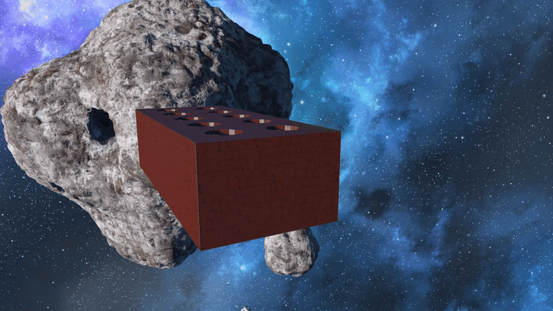 Brick Asteroid Space Engineers GIF