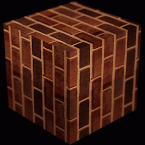 Brick Block Minecraft Spin GIF
