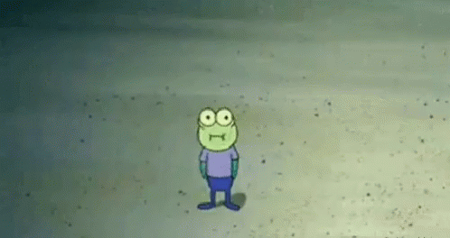 Brick Hit Fish Spongebob GIF
