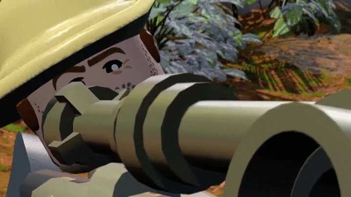 Brick Lego Jurassic Park Reaction GIF