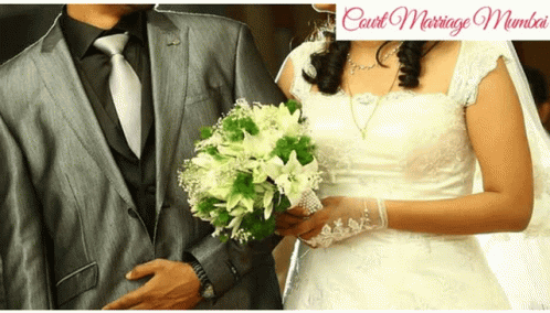 Bride and Groom Court Marriage Mumbai