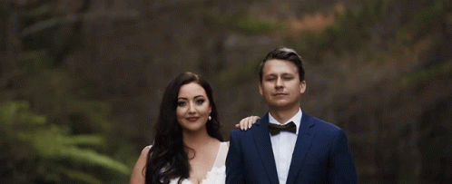 Bride and Groom Standing Together